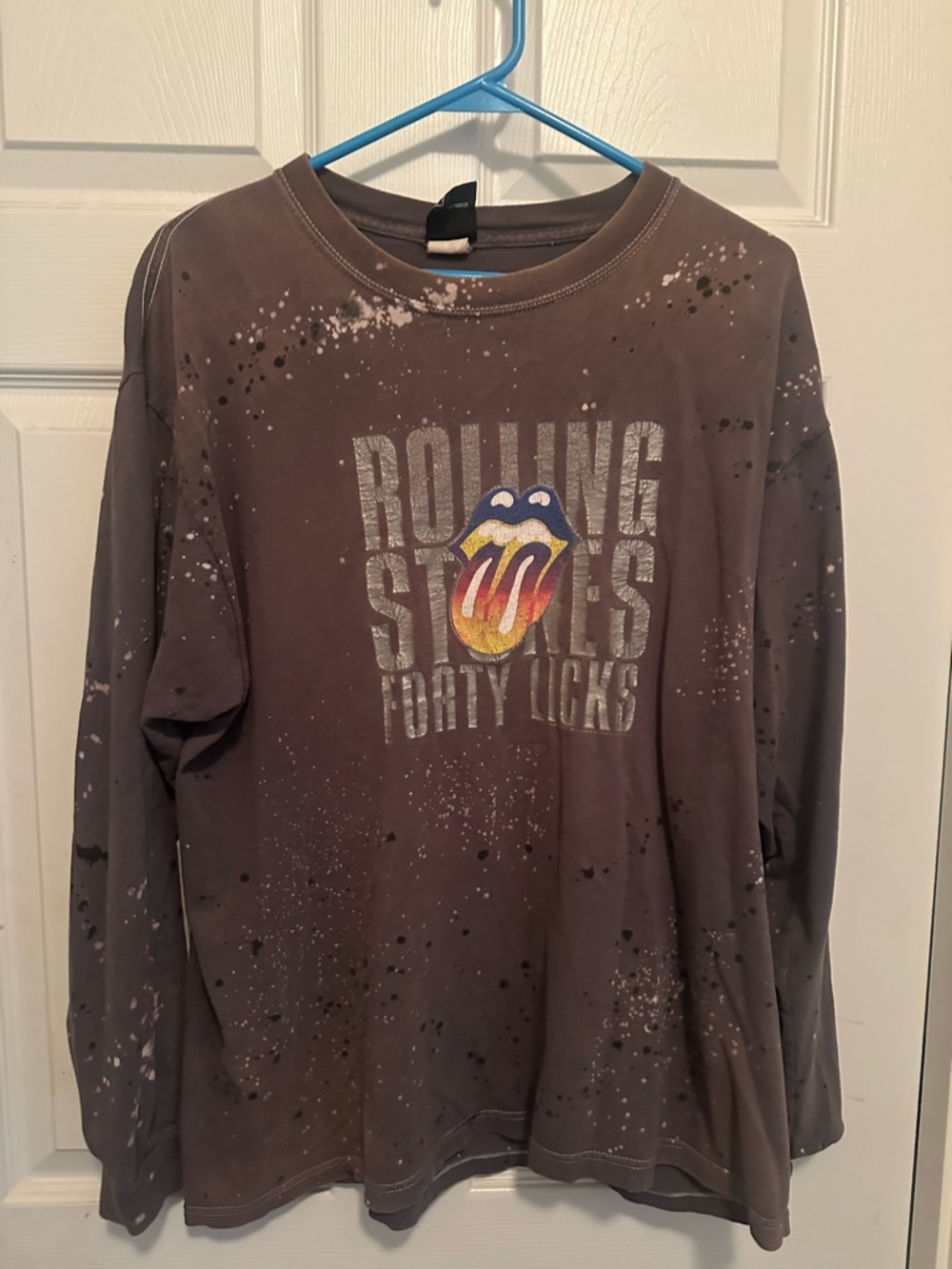 Rolling Stones Men’s Long Sleeve Graphic Tee - Brown